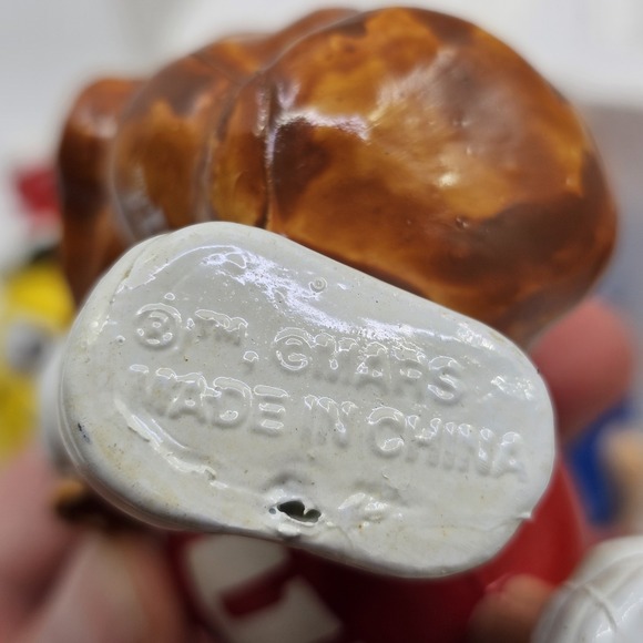 (5) Vintage Red Blue Yellow Orange Green M&M Christmas Tree Ornament Mars Co. - Picture 7 of 7